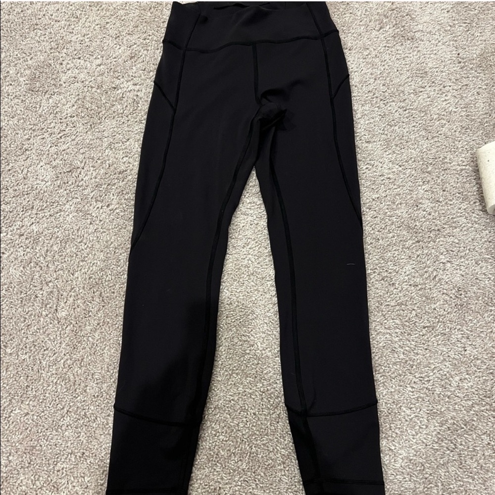 Black Lululemon Training Leggings 25”